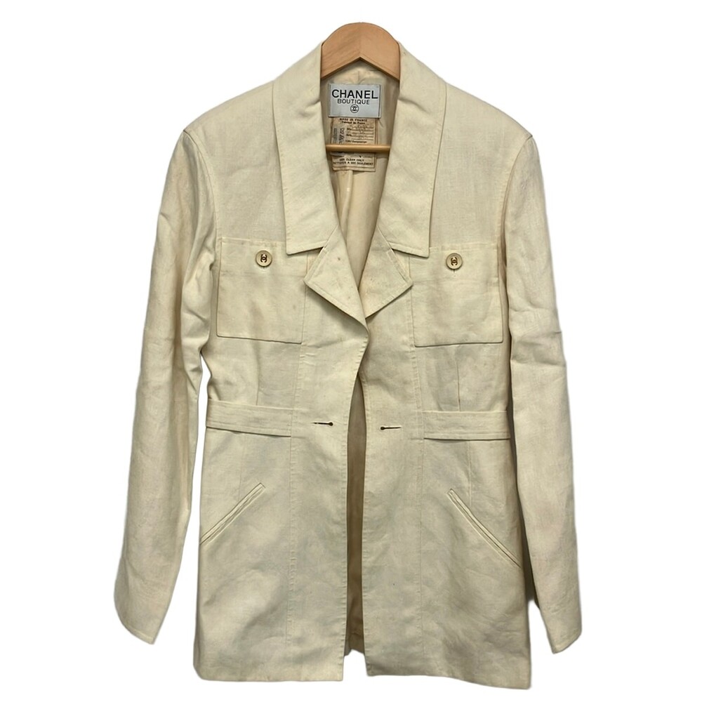 Chanel Cream Women's Jacket #332829C73B